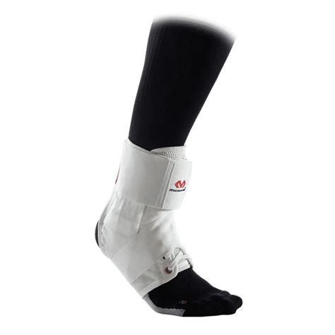 mcdavid ankle brace with straps white